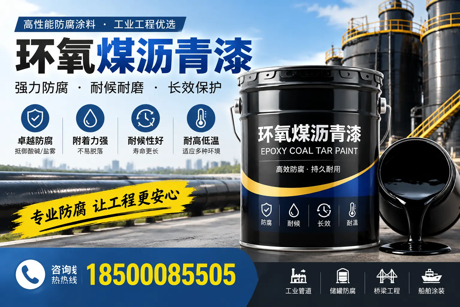 环氧煤沥青漆的施工方法与注意事项，确保在厦门顺利完成